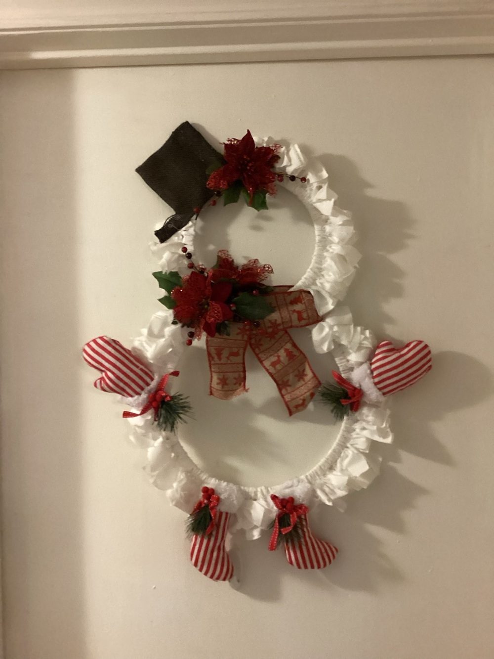 Snowman wreath
